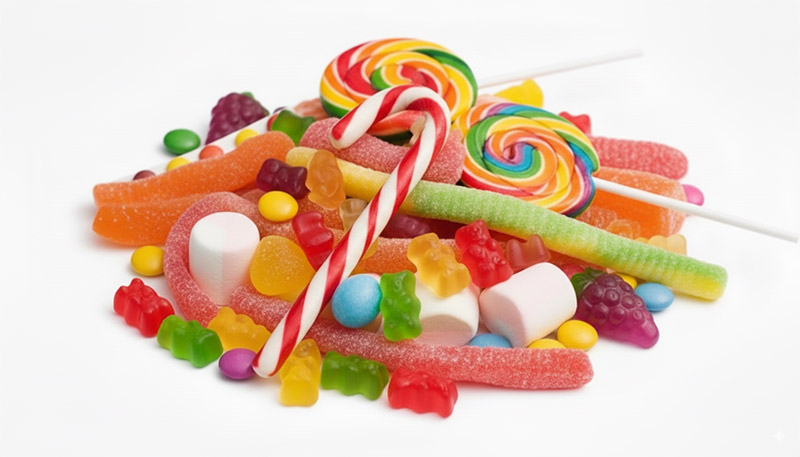 Assorted candies